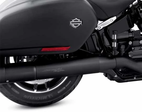 Harley Davidson Auspuff Schild Schwarz 4 Harley Davidson Auspuff Schild Schwarz – Bild 2
