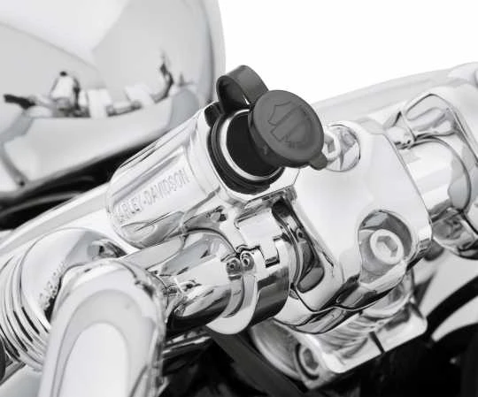 Harley Davidson Zusätzlicher Stromanschluss Am Lenker Chrom 4 Harley Davidson Zusätzlicher Stromanschluss Am Lenker Chrom – Bild 2