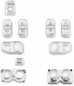 Harley Davidson Switch Cap Schalterkappen Kit Chrom