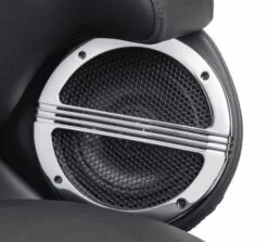 Harley Davidson Defiance Tour-Pak Lautsprecher-Verzierung Chrom -Harley Davidson Store 76000676 2
