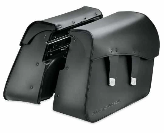 Harley Davidson Abnehmbare Ledersatteltaschen Smooth, Schwarz 3 Harley Davidson Abnehmbare Ledersatteltaschen Smooth, Schwarz