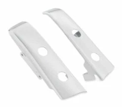 Harley Davidson Seitenkoffer-Blendenleisten Slotted Chrom