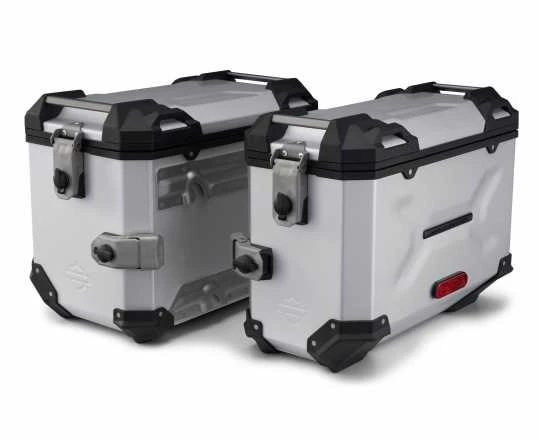 Harley Davidson Aluminum Side Cases Koffer Set Klar Eloxiert 3 Harley Davidson Aluminum Side Cases Koffer Set Klar Eloxiert