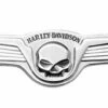 Harley Davidson Dekoratives Skull & Wings Medaillon 5" X 1.5" Chrom -Harley Davidson Store 91723 02 harley