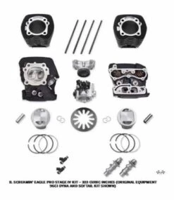 Harley Davidson Screamin Eagle Pro Stage IV 103 Kit, Schwarz