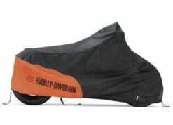 Harley Davidson Motorradplane Für Innen, Orange & Schwarz